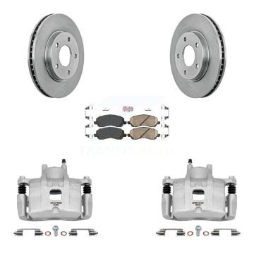 Front Disc Brake Caliper Rotors And Ceramic Pads Kit For Mitsubishi Lancer KC8-100064N