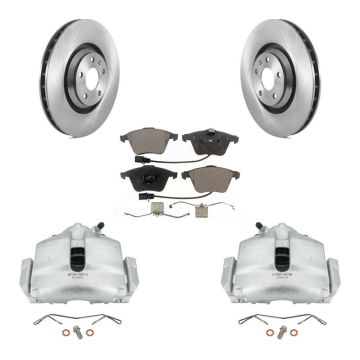 Front Disc Brake Caliper Rotors And Semi-Metallic Pads Kit For Audi TT Quattro KC8-100064P