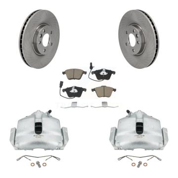 Front Disc Brake Caliper Rotors And Ceramic Pads Kit For 2010 Volkswagen CC 3.6L KC8-100065C