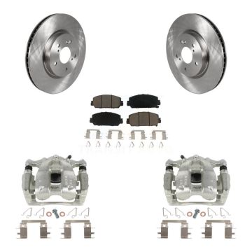 Front Disc Brake Caliper Rotors And Ceramic Pads Kit For Honda CR-V KC8-100070C