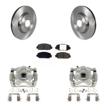 Front Disc Brake Caliper Rotors And Semi-Metallic Pads Kit For Honda CR-V KC8-100070P