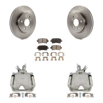 Rear Brake Caliper Rotor & Ceramic Pad Kit For Chevrolet Impala Buick Regal LaCrosse XTS KC8-100070T