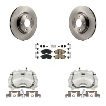 Front Disc Brake Caliper Rotors And Ceramic Pads Kit For Nissan Altima KC8-100072N