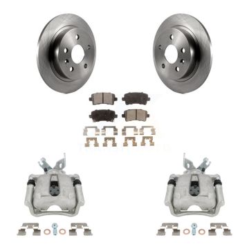 Rear Disc Brake Caliper Rotors Ceramic Pad Kit For Buick Regal LaCrosse Chevrolet Malibu KC8-100073T