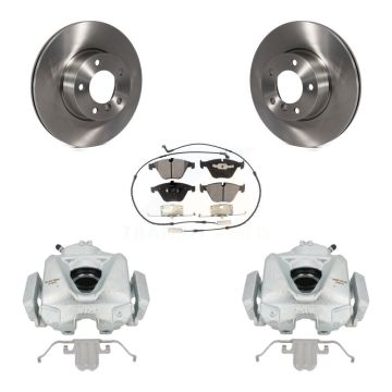 Front Disc Brake Caliper Rotors And Semi-Metallic Pads Kit For BMW 328i xDrive X1 328xi KC8-100074P
