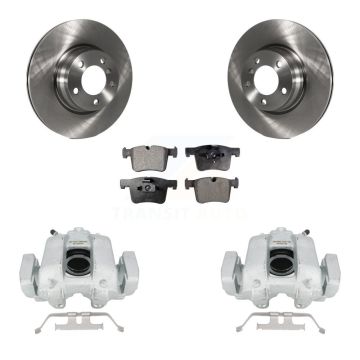 Front Disc Brake Caliper Rotors And Semi-Metallic Pads Kit For BMW 330e KC8-100076P