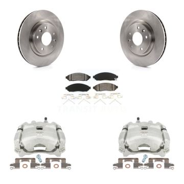 Front Disc Brake Caliper Rotors And Semi-Metallic Pads Kit For Nissan LEAF KC8-100077S
