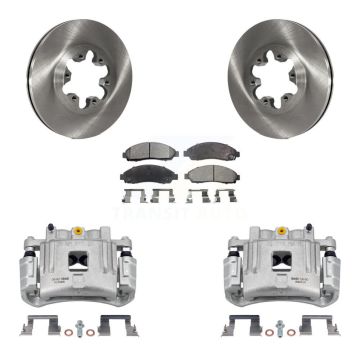 Front Brake Caliper Rotors Semi-Metallic Pad Kit For Chevrolet Colorado GMC Canyon Isuzu KC8-100079P