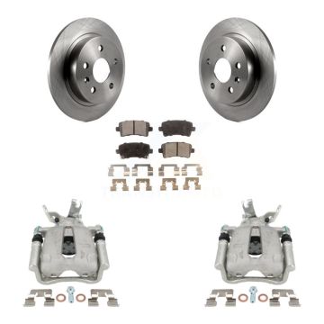 Rear Disc Brake Caliper Rotors And Ceramic Pads Kit For Chevrolet Malibu Limited KC8-100079T