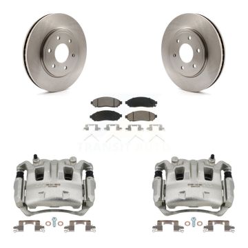 Front Disc Brake Caliper Rotors And Ceramic Pads Kit For Nissan Frontier Suzuki Equator KC8-100081C