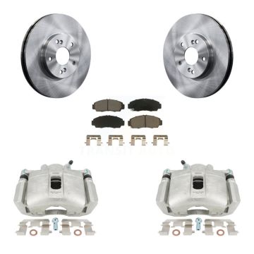 Front Disc Brake Caliper Rotors And Ceramic Pads Kit For Honda Accord Acura TSX TL CL KC8-100084C