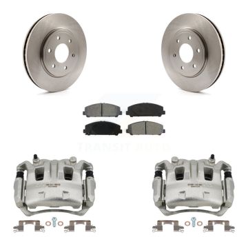 Front Disc Brake Caliper Rotors And Semi-Metallic Pads Kit For Suzuki Equator KC8-100085S