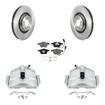 Front Disc Brake Caliper Rotors And Semi-Metallic Pads Kit For Audi TT Quattro KC8-100090S
