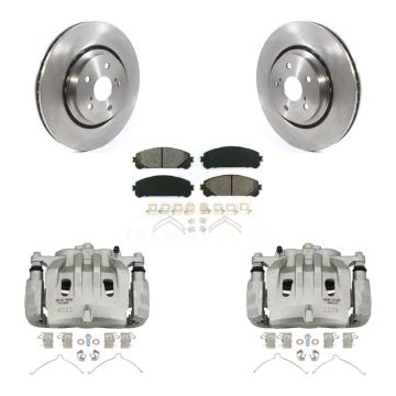 Front Disc Brake Caliper Rotor & Semi-Metallic Pad Kit For 2022 Lexus NX350h NX350 NX250 KC8-100093S