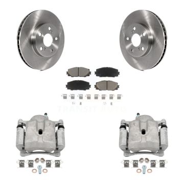 Front Disc Brake Caliper Rotor And Ceramic Pad Kit For Toyota Prius Lexus CT200h Plug-In KC8-100096C