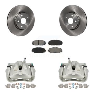 Front Brake Caliper Rotor & Semi-Metallic Pad Kit For Toyota Corolla Matrix Pontiac Vibe KC8-100100S