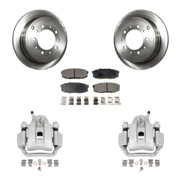 Rear Disc Brake Caliper Rotors And Ceramic Pads Kit For Toyota Tundra Sequoia KC8-100100T