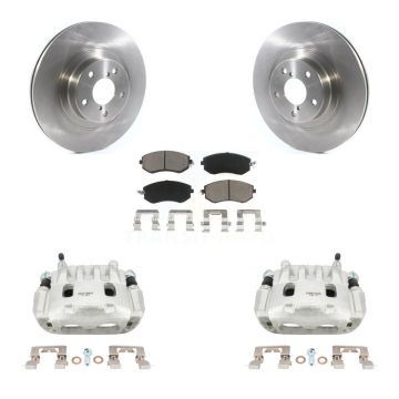 Front Disc Brake Caliper Rotors Ceramic Pad Kit For Subaru Forester Impreza XV Crosstrek KC8-100103C