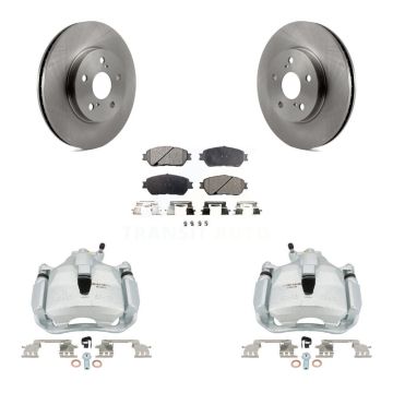 Front Brake Caliper Rotors & Semi-Metallic Pad Kit For Toyota Sienna Camry Solara Avalon KC8-100103P