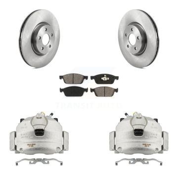 Front Disc Brake Caliper Rotors And Semi-Metallic Pads Kit For Ford Transit Connect KC8-100103S