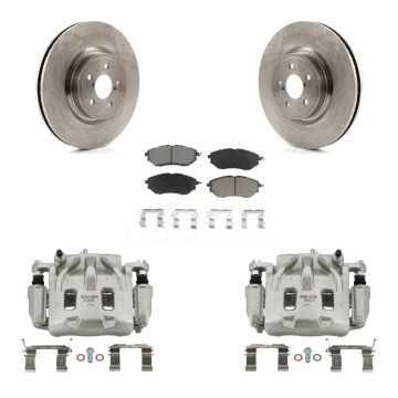Front Disc Brake Caliper Rotors And Ceramic Pads Kit For Subaru Forester Outback Legacy KC8-100107C