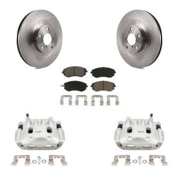 Front Brake Caliper Rotor And Ceramic Pad Kit For Subaru Forester Impreza Outback Legacy KC8-100108C