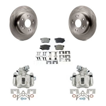 Rear Disc Brake Caliper Rotors And Ceramic Pads Kit For 2016-2018 Acura ILX KC8-100109T