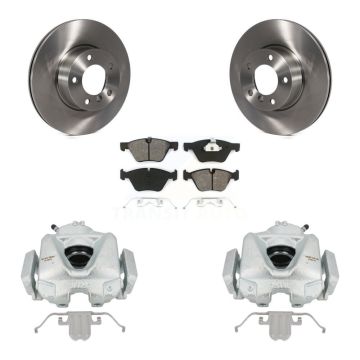 Front Disc Brake Caliper Rotors And Semi-Metallic Pads Kit For 2008 BMW 328xi To 08 07 KC8-100115S