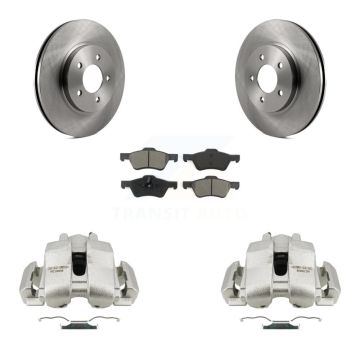 Front Disc Brake Caliper Rotor And Semi-Metallic Pad Kit For Ford Escape Mercury Mariner KC8-100116S
