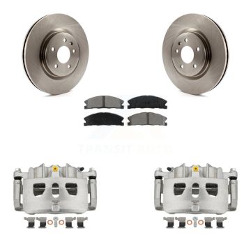 Front Brake Caliper Rotor Semi-Metallic Pad Kit For Ford Explorer With Heavy Duty Brakes KC8-100120S