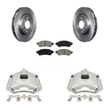 Front Brake Caliper Rotor & Semi-Metallic Pad Kit For Pontiac Montana Chevrolet Uplander KC8-100125S