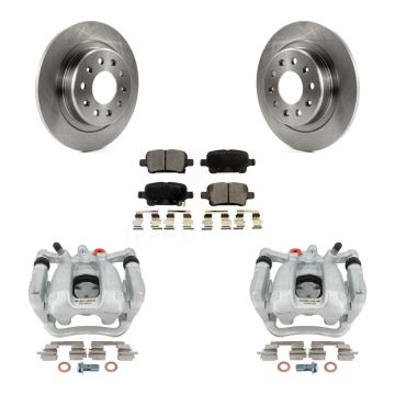 Rear Disc Brake Caliper Rotor & Ceramic Pad Kit For Buick LaCrosse Regal Sportback TourX KC8-100126T