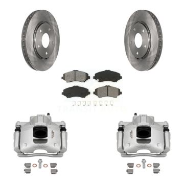 Front Brake Caliper Rotors Semi-Metallic Pad Kit For Dodge Grand Caravan Chrysler Town & KC8-100128S