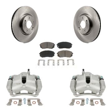 Front Brake Caliper Rotors Ceramic Pad Kit For Hyundai Tucson FUEL CELL EV (FCEV) engine KC8-100130C