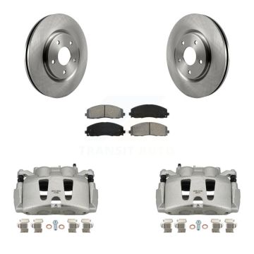 Front Brake Caliper Rotor Semi-Metallic Pad Kit For Grand Caravan Dodge Chrysler Voyager KC8-100131S