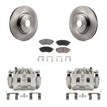 Front Disc Brake Caliper Rotors Ceramic Pad Kit For Subaru Outback WRX Legacy Tribeca B9 KC8-100134C