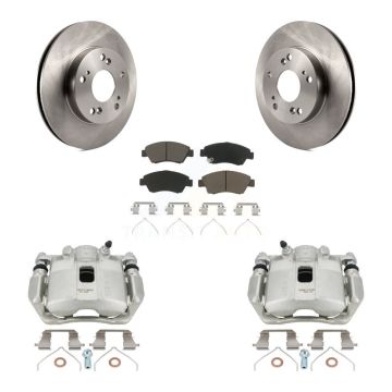 Front Disc Brake Caliper Rotors And Ceramic Pads Kit For Honda Civic Acura ILX KC8-100136C