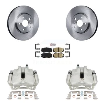Front Brake Caliper Rotor Ceramic Pad Kit For Chevrolet Equinox GMC Terrain Malibu Buick KC8-100136N