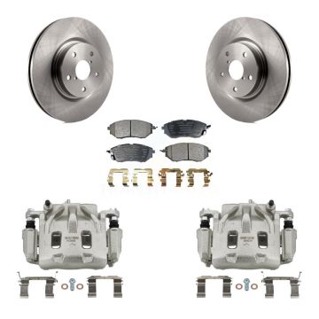 Front Brake Caliper Rotor Semi-Metallic Pad Kit For Subaru Outback WRX Legacy Tribeca B9 KC8-100136P