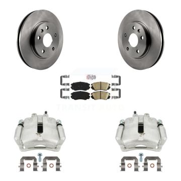 Front Disc Brake Caliper Rotor Ceramic Pad Kit For Chevrolet Malibu Buick Regal LaCrosse KC8-100138N