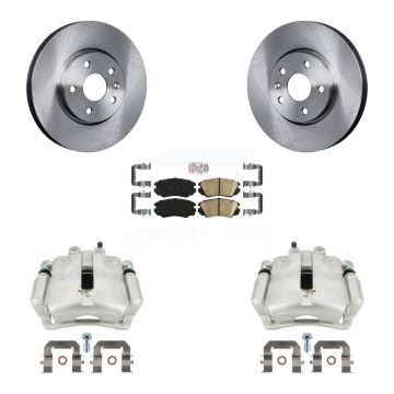 Front Disc Brake Caliper Rotor Ceramic Pad Kit For Buick Regal LaCrosse Chevrolet Malibu KC8-100139N