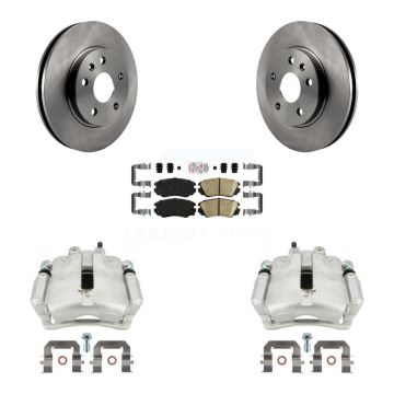 Front Disc Brake Caliper Rotor Ceramic Pad Kit For Chevrolet Malibu Buick Regal LaCrosse KC8-100140N
