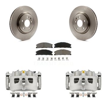 Front Brake Caliper Rotor Ceramic Pad Kit For Ford Explorer Sport With Heavy Duty Brakes KC8-100141C
