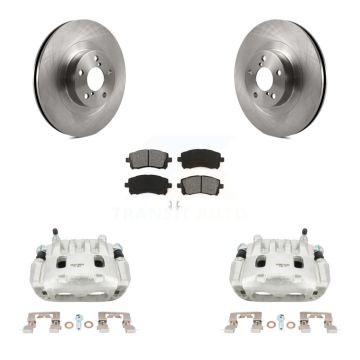 Front Brake Caliper Rotor And Semi-Metallic Pad Kit For 2003 Subaru Impreza WRX To 06 02 KC8-100142S