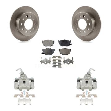 Rear Disc Brake Caliper Rotors And Ceramic Pads Kit For Hyundai Tiburon KC8-100142T