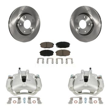 Front Disc Brake Caliper Rotors And Ceramic Pads Kit For Hyundai Elantra KC8-100149C