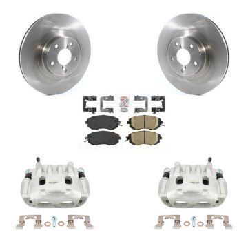 Front Disc Brake Caliper Rotors Ceramic Pad Kit For Subaru Forester Impreza XV Crosstrek KC8-100151N