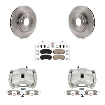 Front Disc Brake Caliper Rotors And Ceramic Pads Kit For Nissan Rogue Sport KC8-100157N
