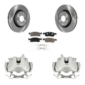 Front Disc Brake Caliper Rotor And Ceramic Pad Kit For Jeep Grand Cherokee Dodge Durango KC8-100160C