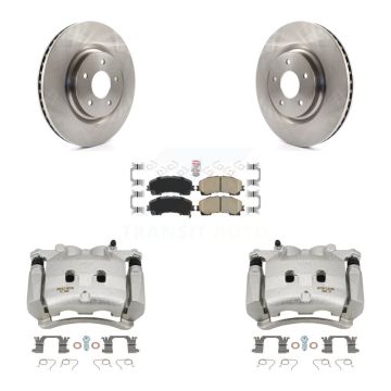 Front Disc Brake Caliper Rotors And Ceramic Pads Kit For Nissan Rogue KC8-100160N